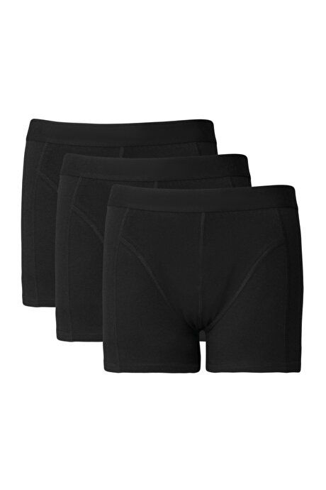 3-Pack Cotton Stretchy Standard Fit Black Boxers 4A03222P3001SYH