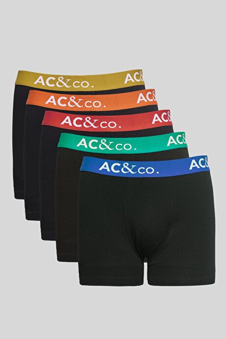 Multicolor 5 Pcs Cotton Stretchy Mixed Boxers 4A03231P5002KAR