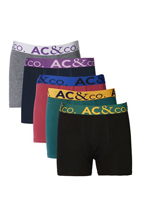 Cotton Stretchy Stretchy Patternless 5 Pack Mixed Boxers 4A03232P5003KAR