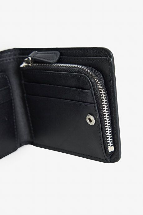 100% Leather Black Wallet 4A1525100001SYH