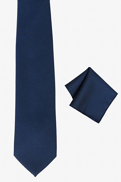 Tie-Handkerchief Navy Blue Set 4A2100000005LAC