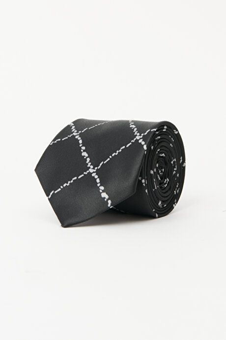 Patterned Black-White Tie 4A2122100089SYB