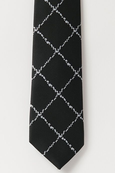 Patterned Black-White Tie 4A2122100089SYB