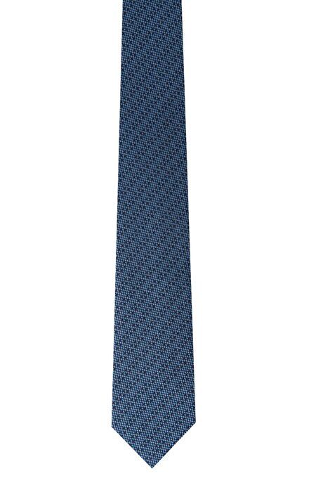 Patterned Classic Blue Tie 4A2122200022MAV