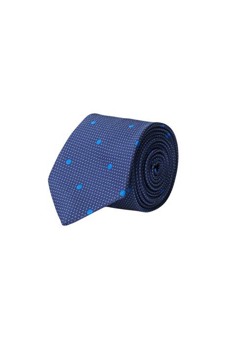 Patterned Classic Navy Blue Tie 4A2122200070LAC