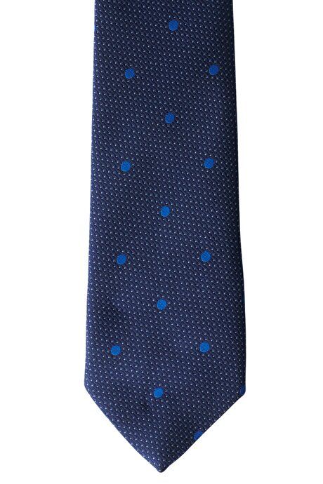 Patterned Classic Navy Blue Tie 4A2122200070LAC