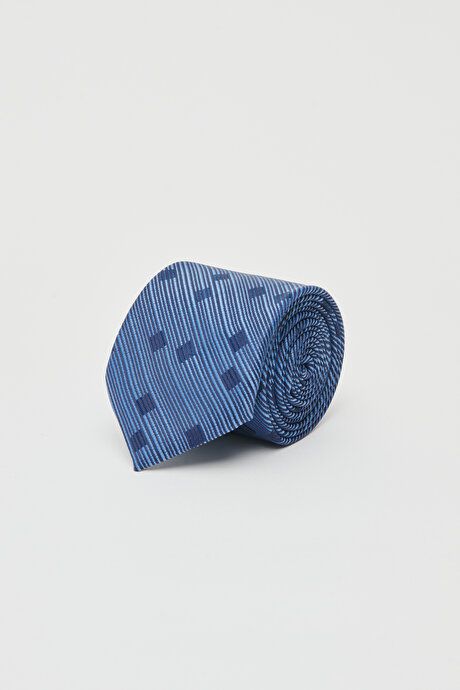 Patterned Blue-Navy Blue Tie 4A2122200084MLI