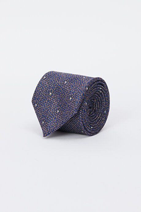 Patterned Navy-Beige Tie 4A2123100061LBJ