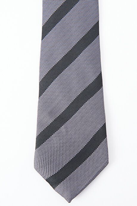 Patterned Black-Anthracite Tie 4A2123100073SSA