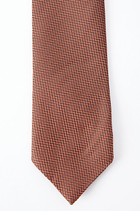 Patterned Cinnamon Tie 4A2123100076TRC