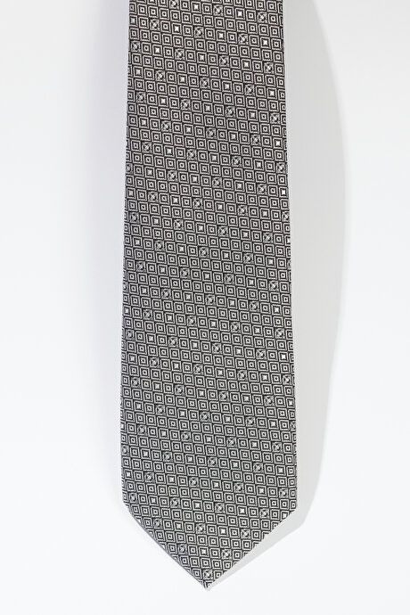 Patterned Gray Tie 4A2123200016GRI