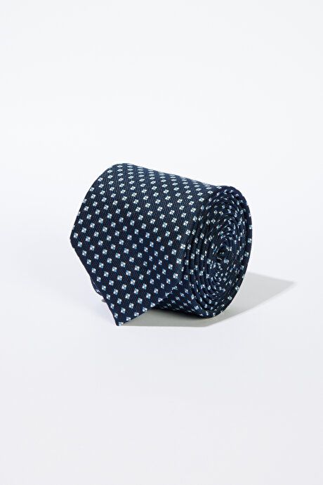 Patterned Navy-Blue Tie 4A2123200034LAM