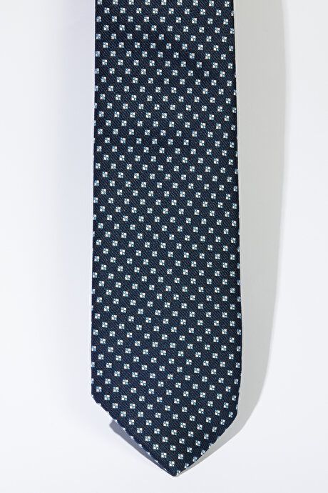 Patterned Navy-Blue Tie 4A2123200034LAM