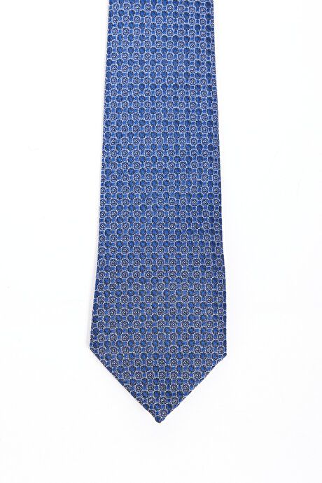 Patterned Navy Blue Tie 4A2124100012LAC