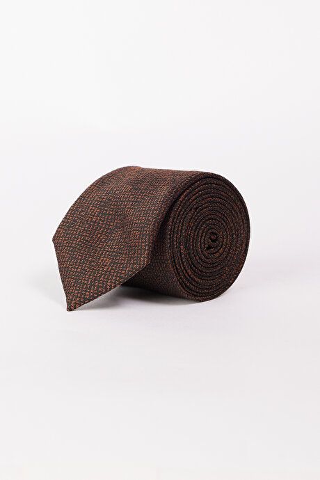 Patterned Brown Tie 4A2124100026KHV