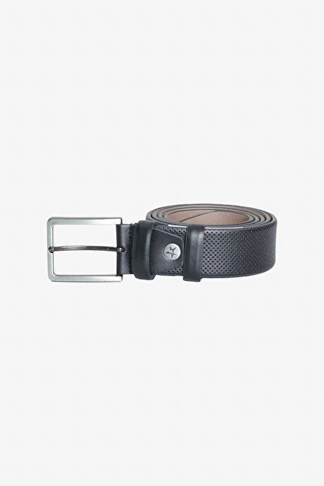 Faux Leather Classic Black Belt 4A2424200203SYH