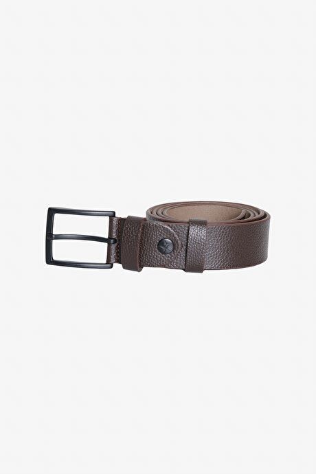 Faux Leather Classic Brown Belt 4A2424200205KHV