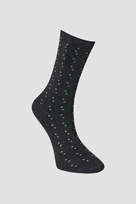 Patterned Bambulu Single Smoked Socks 4A2522100059FME