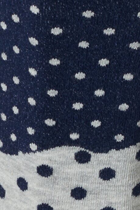 Patterned Single Navy-Grey Socks 4A2522100075LAG