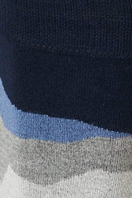 Bambulu Single Navy-Blue-Gray Socks 4A2522100082LMG