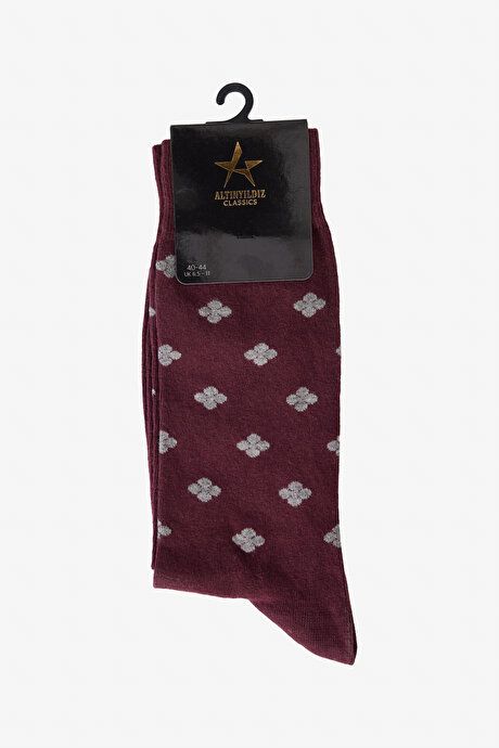 Single Bambulu Socket Burgundy-Gray Socks 4A2523100031BDG