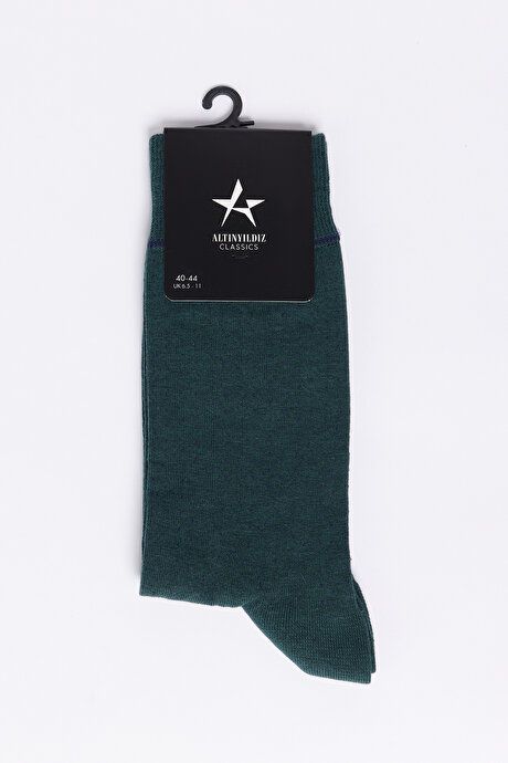 Patterned Bambulu Socks Green-Navy Socks 4A2524100031YLL