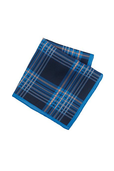 Patterned Classic Navy-Blue Handkerchief 4A2922200014LAM