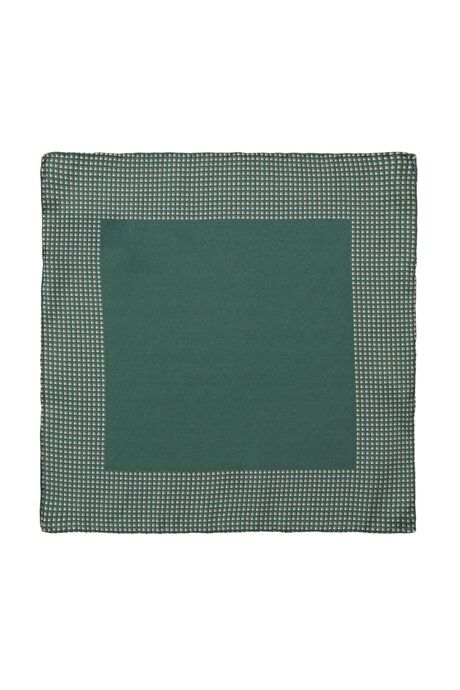 Patterned Classic Green Handkerchief 4A2922200020YSL