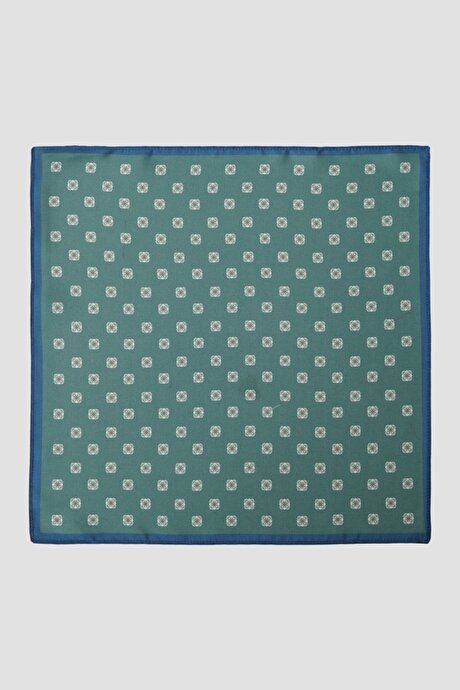 Patterned Classic Green Handkerchief 4A2922200039YSL