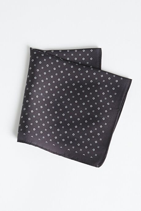 Patterned Black Handkerchief 4A2923100017SYH