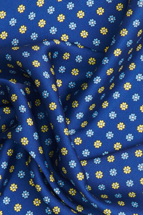 Patterned Navy-Yellow Handkerchief 4A2923100020LAS