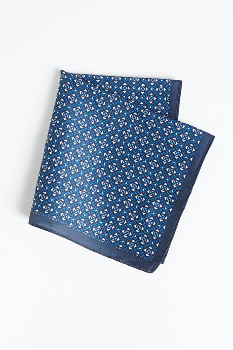 Patterned Navy-Grey Handkerchief 4A2923100029LAG