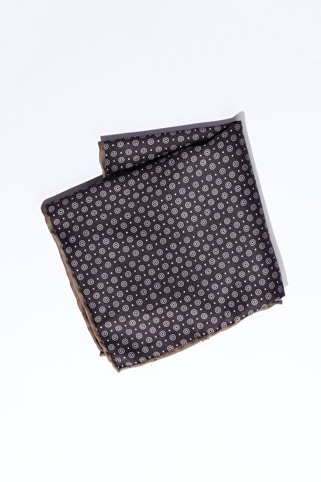 Patterned Navy-Brown Handkerchief 4A2923200011LCK