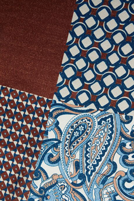 Patterned Brown-Navy Handkerchief 4A2923200014KHL