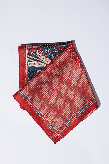 Patterned Red-Navy Handkerchief 4A2923200019KRL