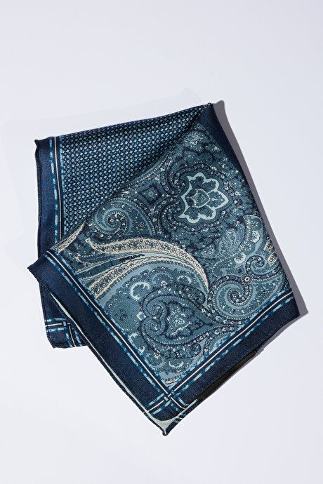 Patterned Navy-Blue Handkerchief 4A2923200025LAM