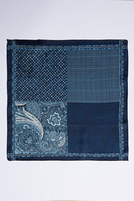 Patterned Navy-Blue Handkerchief 4A2923200025LAM