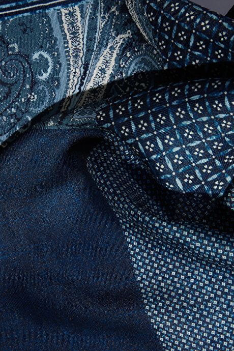 Patterned Navy-Blue Handkerchief 4A2923200025LAM