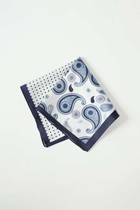 Patterned Navy-Blue Handkerchief 4A2923200039LAM