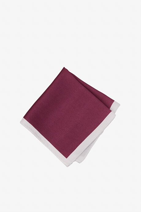 Patternless Burgundy Handkerchief 4A2924100001BRD