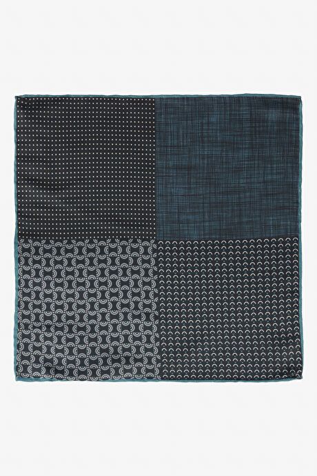 Patterned Green-Black Handkerchief 4A2924200015YSS