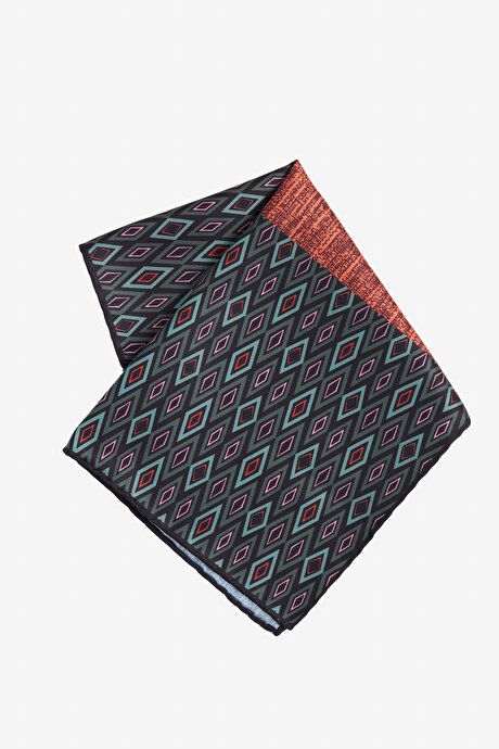 Patterned Green-Burgundy Handkerchief 4A2924200026YSB