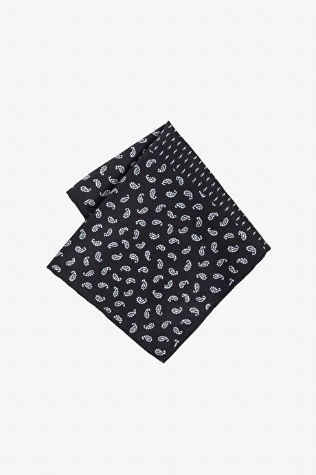 Patterned Black-Gray Handkerchief 4A2924200034syg