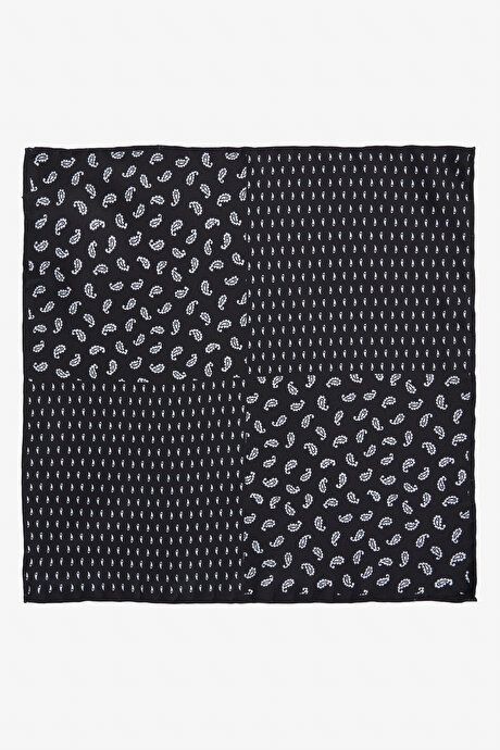 Patterned Black-Gray Handkerchief 4A2924200034syg