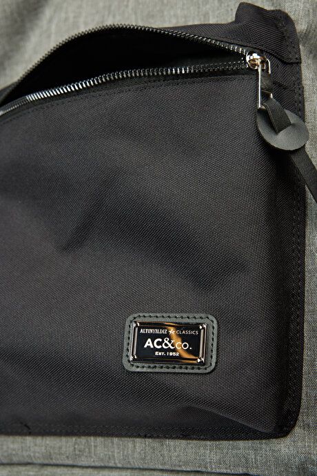 School- Gray-Black Backpack with Logo 4A3623200012GSY