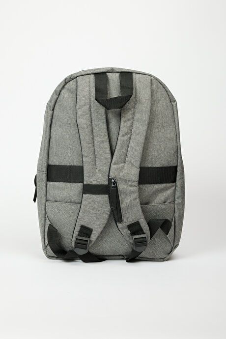 School- Gray-Black Backpack with Logo 4A3623200012GSY