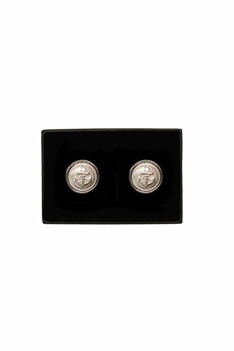 Plain Classic Gray Cufflink 4A3822200009GRI