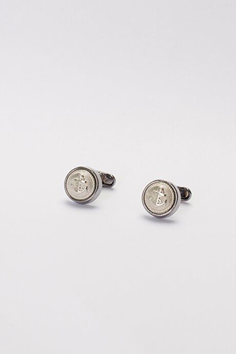 Plain Classic Gray Cufflink 4A3822200009GRI