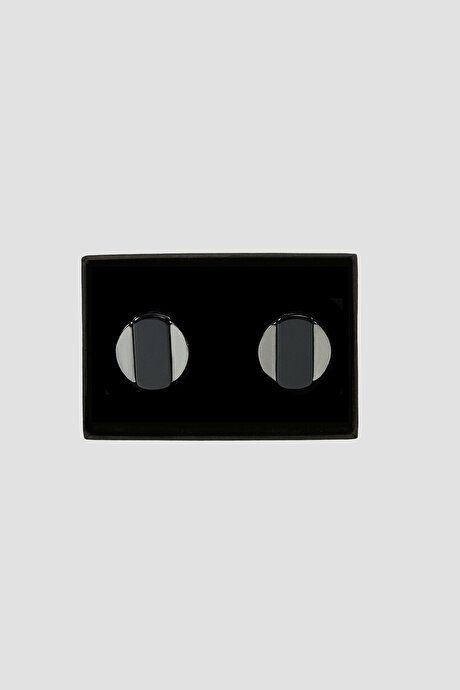 Metal Black-Grey Cufflink 4A3823200001syg