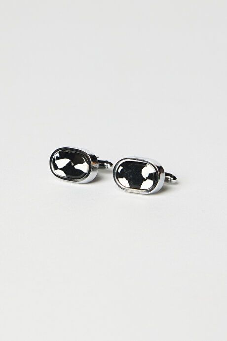 Metal Black-Grey Cufflink 4A3823200005syg